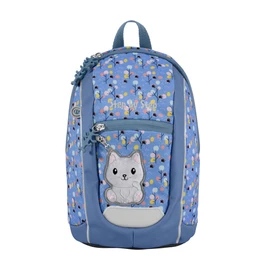 Step by Step KIGA Mini Backpack Set, Ergonomic Backpack with Height-Adjustable Chest Strap for Little Ones, for Nursery, Nursery & Nursery, from 12 M+, Toddlers, 6 Litres, Cat Momo - blue-purple,