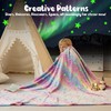 Winthome Glow in The Dark Throw Blanket for Kids Girls