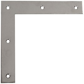 Gah-Alberts 361105 Corner Brackets Stainless Steel H 120 x L 120 x W 20 mm / 1.5 mm/Pack of 10