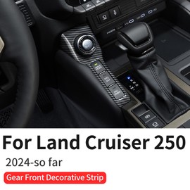 Central Control Button Trim for 2024 2025 Toyota Land Cruiser 250 1958 Prado Lc250 J250 Car Power Mode Adjustment Panel Interior Modification Accessories (Carbon Fiber)