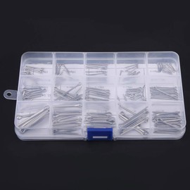 Pasadores de Sujeción Pasadores 150Piezas 15 Tipos 304 Kit de Pasadores de Chaveta Dividida de Acero Inoxidable M1-M3