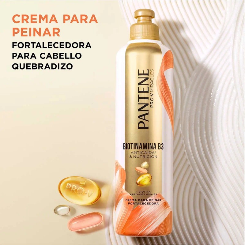 Crema Para Peinar Pantene Biotinamina B3 300 Ml