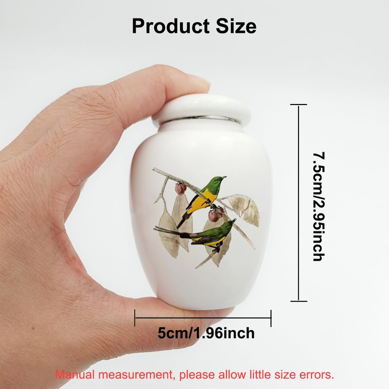 Mini Hummingbird Urns for Adult Ashes Dog Cat Ash Holders，Small