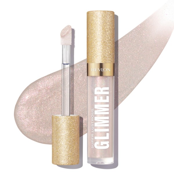 REVLON Super Lustrous Glimmer Gloss, Lip Makeup, Non-Sticky Finish Made