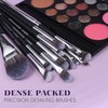 LORYP Professional Makeup Brushes Set 32Pcs Matte Black Cosmetic Brush