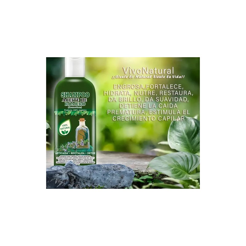 3 Shampoos Aceite De Romero 500ml Cu Aceite Bergamota