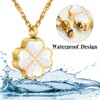 XIUDA Four Leaf Clover Urn Necklace for Ashes for Women