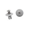 A ABSOPRO Pack of 100 Rivets Mounting Clip 8 mm