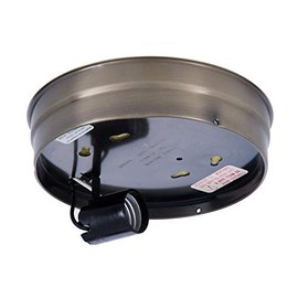 B&P Lamp® 6 Inch Fitter Wired Flush Mount Ceiling Fixture (Bronze)