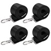 Amadget 4 PCS Adjustable Bimini Boat Top Strap Loops Single