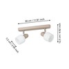 EGLO Corato 900715 Spotlight Steel Sand-Coloured Matt Nickel E14 2