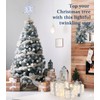 Luxspire Christmas Tree Topper, Double-Layer Glitter Metal 3D Lighted Tree