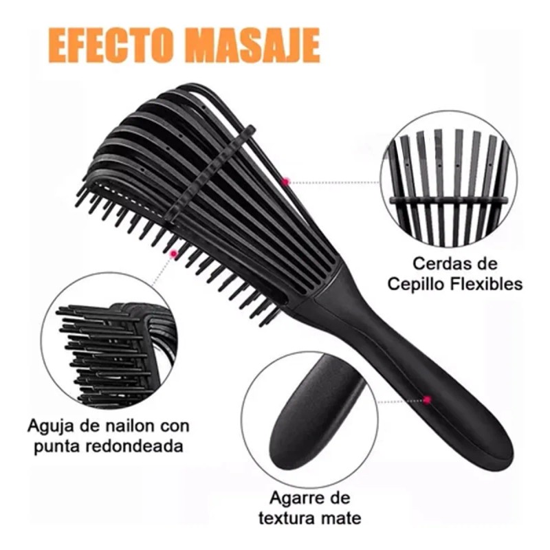11 Piezas Cepillo De Peluquera Peine De Masaje Set