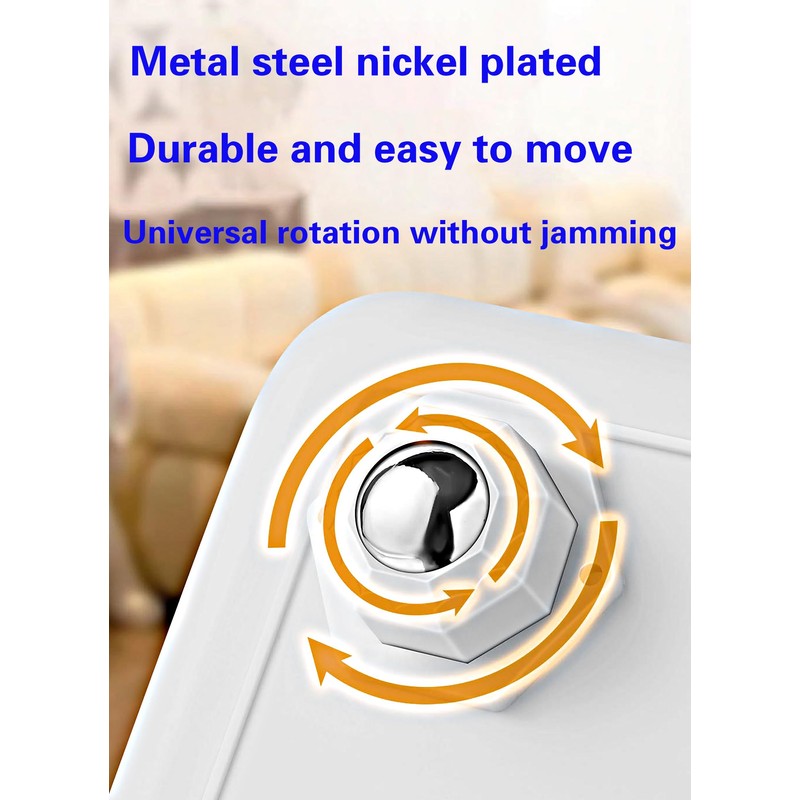 12 Pack Self Adhesive Caster Wheels, Swivel Wheels for Furniture,