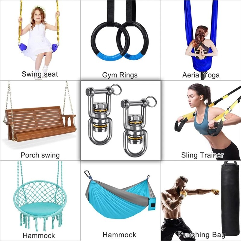 Benelabel Heavy Duty Swing Swivel Stainless Steel 360 Rotation Device