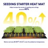iPower 10"x20.75" Seedling Heat Mat and Digital Thermostat Combo Set,