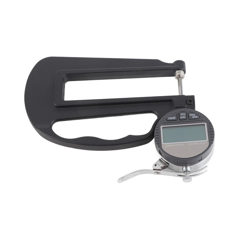 0‑12.7mm Digital Thickness Gauge 0.01mm/0.0005in Resolution Inch Metric Conversion for