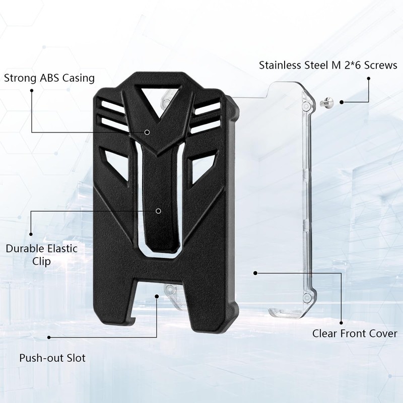 Mecool 2 Pcs Retractable Badge Holders Hard Plastic Extendable Lanyard