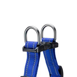 EXCELLENT ELITE SPANKER No Pull Dog Harness Step-in Adjustable Reflective Vest Soft Padded Easy Pet Chest Strap with Leash Clips for Small Medium Large Dogs Walking Training(Blue-S)