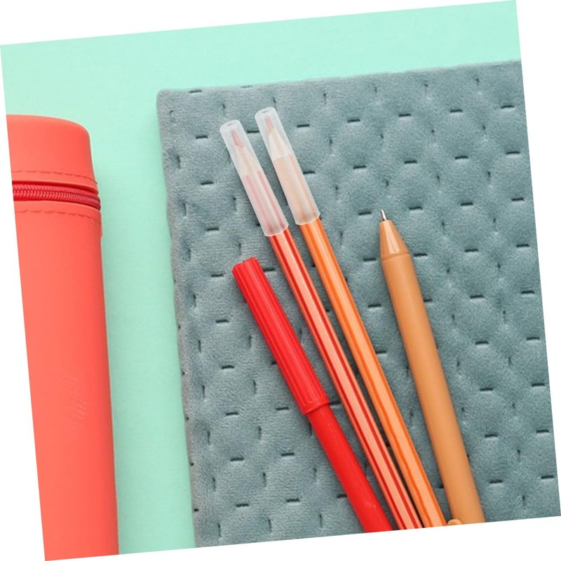 Angoily 20pcs Transparent Pencil Tip Covers Replaceable Caps for Secure