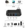 4Ports USB 3.0 Hub [90°/180° Degree Rotatable], USB Splitter Extender