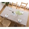 JaeMoose Tablecloth Tassel Cotton Linen Elegant Reusable Decorations Tablecloth Washable