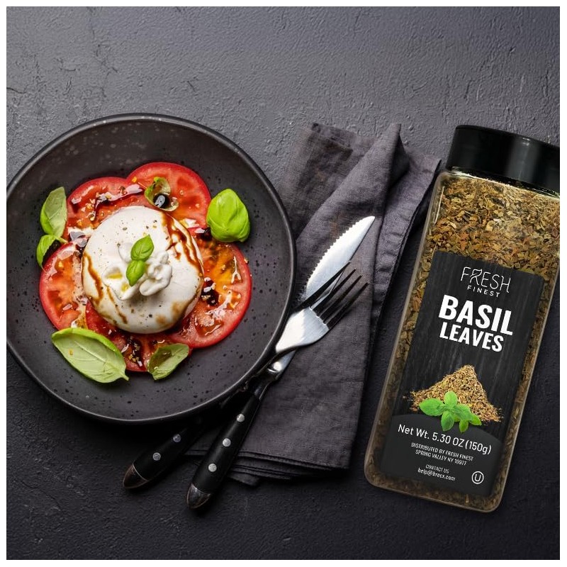 Fresh Finest Basil Leaves Spice 5.30 oz – Dried Sweet