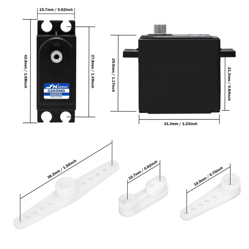 GOUPRC 22G Micro Digital RC Servo Metal Gears for Hyper