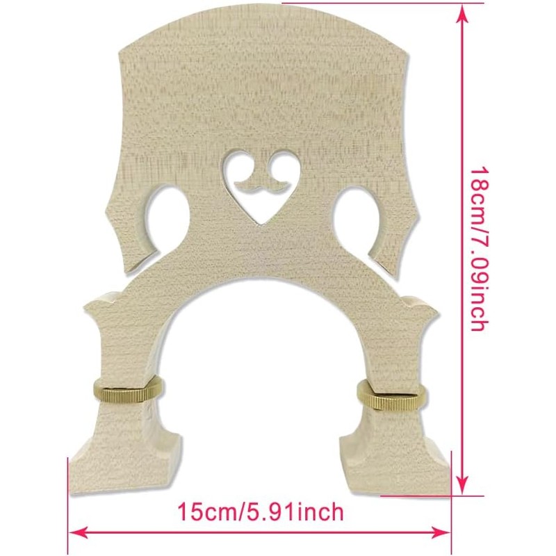 3/4 Upright Double Bass Bridge Bass Double Bass Accessory Upright