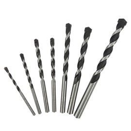 NORTOOLS Concrete Drill Bit Set 7 Pieces Drilling with Carbide Tip for Masonry Concrete Natural Stone Hammer Drills 4-12 mm