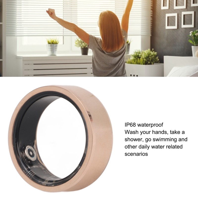 Smart Ring Health Tracker Sleep Monitoring Step Counting IP68 Waterproof