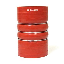 TORQUE Silicone CAC Charge Air Cooler Hump Hose 4" x 6" with T-bolt Clamps Set for Semi Trucks (1 x TRCAC4060 + 2 x TRCL46)