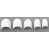 100 French Nail Tips White Oval Shape Short Nail In Small