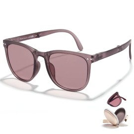 Cyxus Polarized Foldable Sunglasses for Women Men UV Protection Trendy Folding Ultralight TR90 Frame Eyeglasses with Case P16