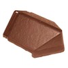 4 x Terracotta Enviro Tile Roof Hip End Cap Slate
