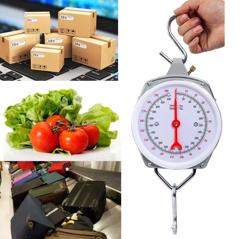 Spring Hanging Dial Scale,440lbs Industrial Hanging Scale,Spring Mechanical Hanging Scale