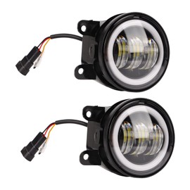 Qiilu Fog Light 3.5in Fog Spotlight Super Bright Driving Fog Light Lamp Universal for Cars and Motorcycles Led Driving Light Fog Spotlight Car Fog Light Assemblies