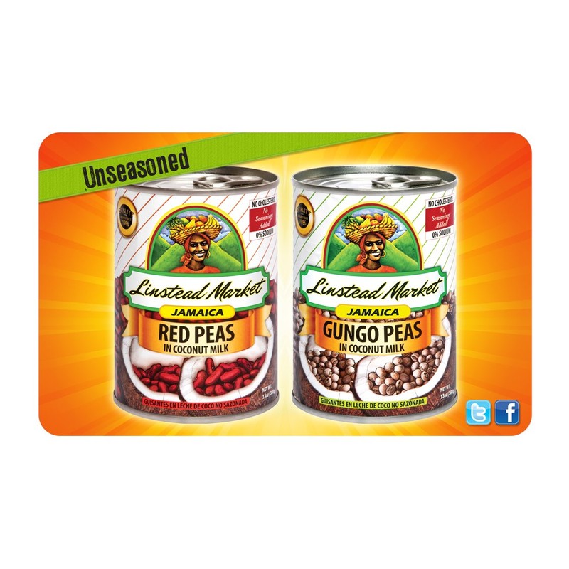 Linstead Market Jamaica Gungo Peas (Pigeon Peas) in Coconut Milk