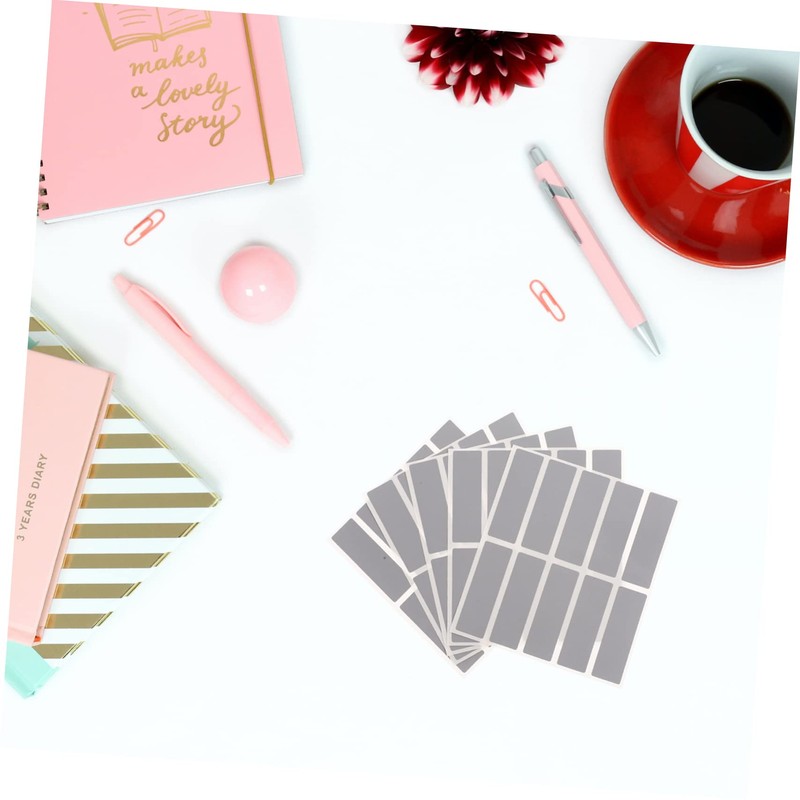 Tofficu 50 Sheets Scratch Off Stickers Educational DIY Cards Scratch