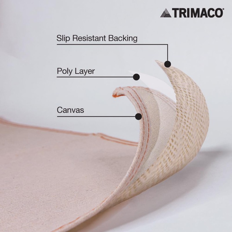 Trimaco 04328 Slip Resistant Dropcloth Stay Put Canvas Plus Drop