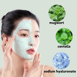Green Tea Deep Cleanse Clay Mask, Blackhead Remover gesichtsmaske frauen, Green Mask Stick, Mitesserentferner Face Mask, Porenreiniger Gesicht, Anti-Poren & Akne-Ton-Maske, 55g