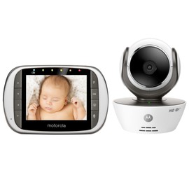 Motorola MBP853CONNECT Dual Mode Baby Monitor with 3.5-Inch LCD Parent Monitor and Wi-Fi Internet Viewing (Renewed)