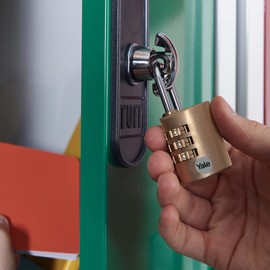 Yale - YE3CB/20/121/2/GO Standard Security 20mm Aluminium -Kombination Vorhängeschlos