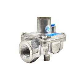 Propane Gas Pressure Regulator with 3/8"-18NPT Thread Inlet and Outlet Connection, 1/2 PSI Inlet Pressure and 10" WC Outlet Pressure
