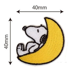 Misasa PEANUTS Snoopy Sticker Patch Moon 40×40×1mm MIS8615