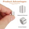 sourcing map 3/16"(4mm) Aluminum Crimping Loop Sleeve, Wire Rope Stop
