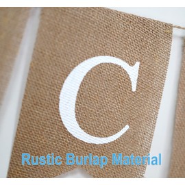 Burlap Welcome Home Banner, Rustic Welcome Home Party Decorations