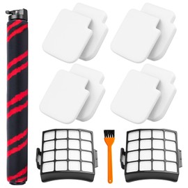 Replacement Filters for Shark Stratos AZ3002 AZ3000 AZ3000W DuoClean PowerFins Upright Vacuum Cleaner 1 Soft Brush Roller 2 Filters 4 Foam & Felt Filters 1 Cleaning Brush
