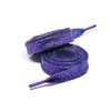 maxstrapz Metallic Glitter Laces Sparkly Shoe Laces, Purple/Blue