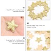 ABOOFAN 100PCS Golden Star Patch Iron On Applique Patches Star